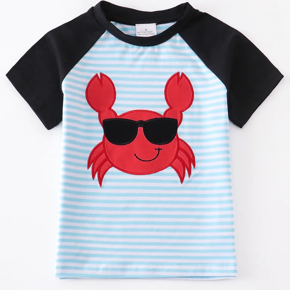 Striped Crab Boys Shirt